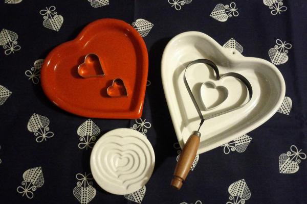 formine e stampi a forma di cuore